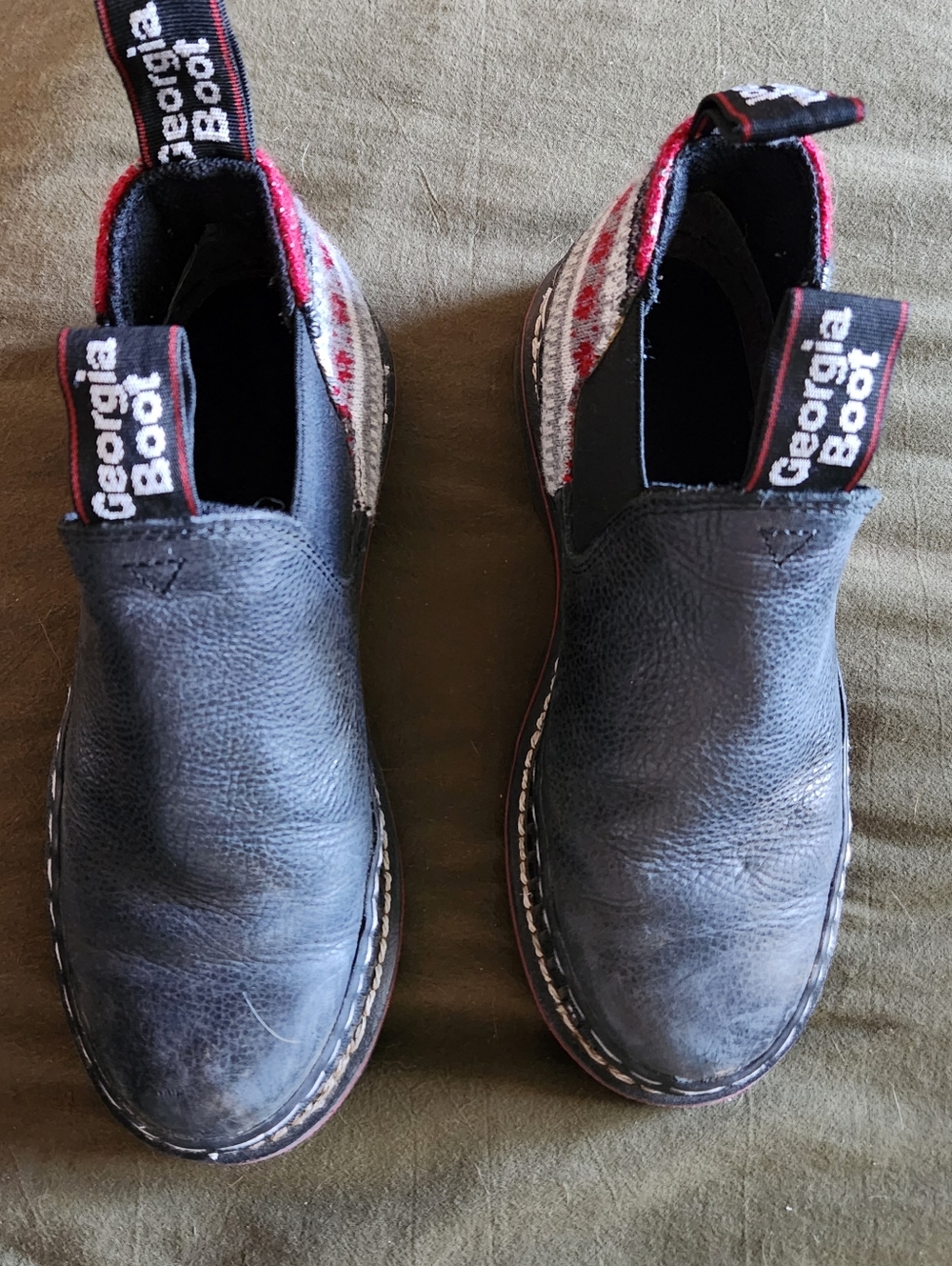 Georgia Boot 3" Romeo Black Woven Heel